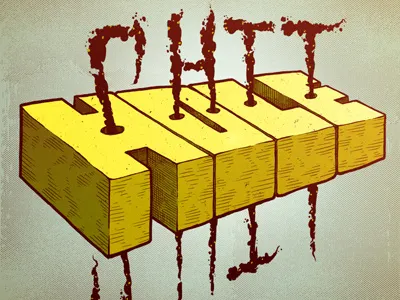 Shit Hole dumb shit typography