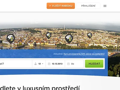 SR Home blue calendar green homepage orange pins search simple