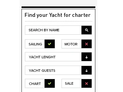 Sidebar search form form ui ux