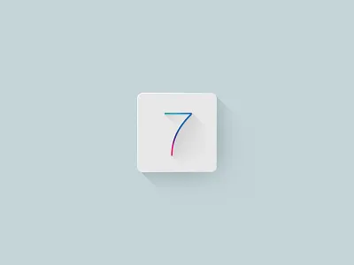 7 7 apple flat ios long longshadow shadow