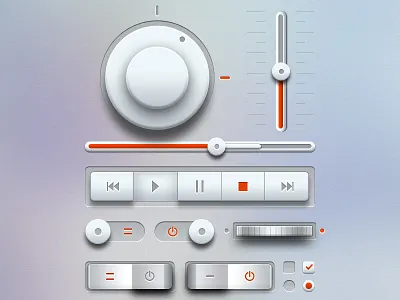 Light Music UI Kit PSD download psd freebie music psd elements music ui kit ui psd