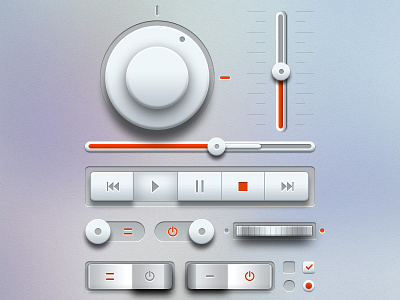 Light Music UI Kit PSD download psd freebie music psd elements music ui kit ui psd