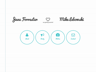 Wedding Invitation Template css3 html5 invitation minimal responsive template wedding