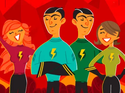 Out Of This World centrikid illustration red space