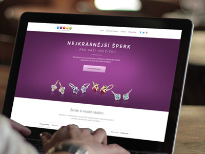 Jewellery configurator clean earrings jewellery kids jewellery proxima nova purple white