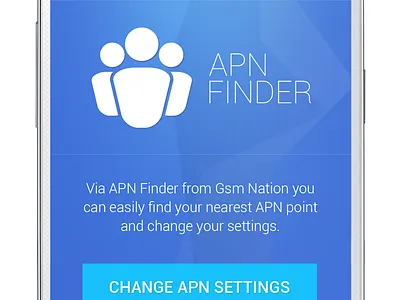 App Home Screen android apn app blue finder home screen