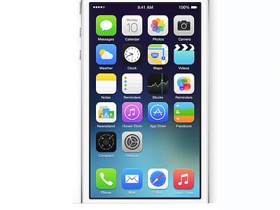 A PSD for you, Apple. Please take it. 7 ios redesign