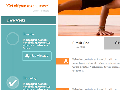 Werkout2 Class Page fitness gym yoga