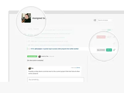 Project Detail Screencast clean flat grey website