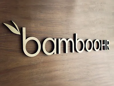 Bamboo Branding Wall Piece - not flat branding client presents focus lab icon identity leaves lettering logo logo design logotype not flat present tinkering monkey wood wood letters