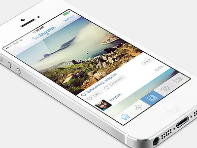 Instagram iOs 7 7 app blur flat instagram interface ios ios 7 iphone ui white