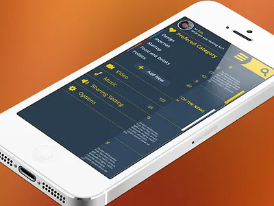 Rss Project - Typographic Layouts Course concept course flat design iphone5 mockup rss typographic