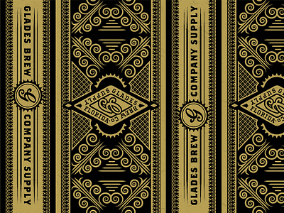 Glades Brew Sunglasses Box Layout beer box brewery deco glades logo retro vintage