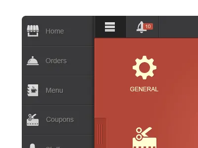 Restaurant Dashboard WIP android cloud coupons dashboard food menu orders printer restaurant saurabhj timer