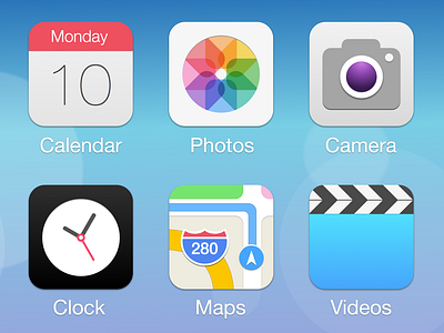iOS 7 Redesign ios ios7 iphone ui