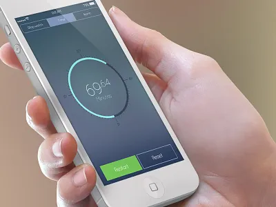 ios7 design practice awesome awesome gradient flat flat colors flat style gradient ios ios7 ios7 gradient iphone hand iphone timer app stop watch timer