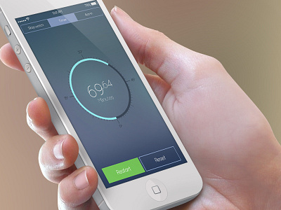 ios7 design practice awesome awesome gradient flat flat colors flat style gradient ios ios7 ios7 gradient iphone hand iphone timer app stop watch timer