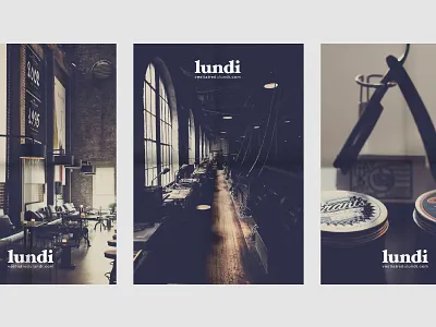 LUNDI poster mockups hoefler text logo logotype photography poster typography vintage
