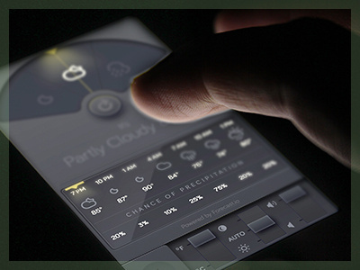 Beauty & Precision. climacons interface ios7 ui ux weather dial wthr
