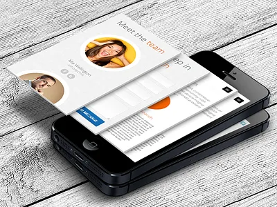 Orange technology business css3 fireworks html5 mobile responsive tablet ui ux website