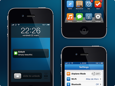 Enkelt for iOS cydia enkelt flat icons ios 7 theme