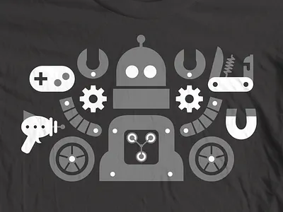 DIY Robot Kit controller diy flux capacitor gears knife raygun robot shirt