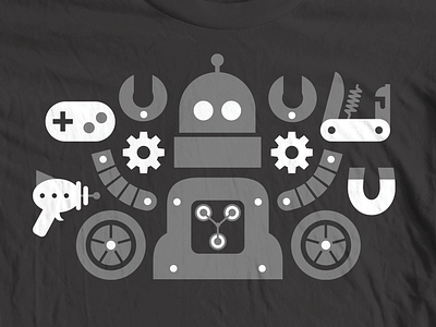 DIY Robot Kit controller diy flux capacitor gears knife raygun robot shirt