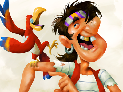 Dancing Pirate cartoon photoshop pirate skillshare vector