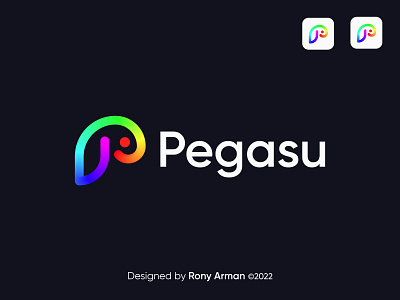 Pegasu logo brand identity branding logo logo design modern logo popular logo visual identity