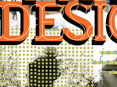 Type Design Promo color pattern texture typography
