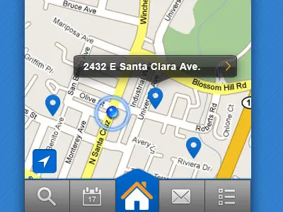 iPhone Map Application app application ios iphone map ui