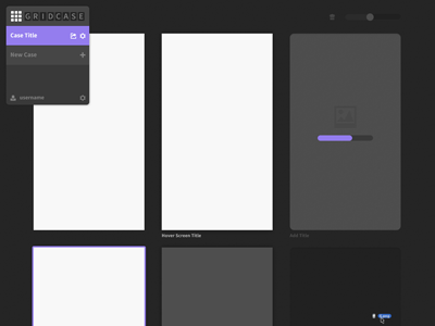 Grid Showcase app drop grid interface screens ui web