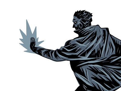 Noir Fireball comic illustration noir