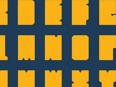 Spacetangular alphabet font geometric rectangle square type typeface typography