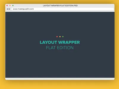 Layout Wrapper flat edition free action browser colors design flat free madebyvadim new safari script wrapper