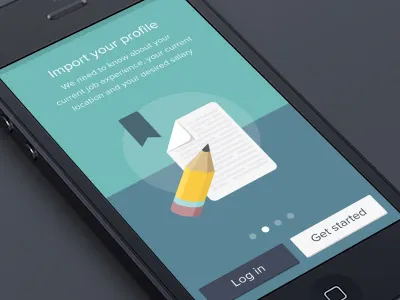 iPhone Flat Animated Landing after effects flat flat icons icons iphone jobandtalent landing mobile