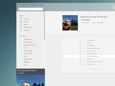 Spotify Redesign app flat flat design interface layout music player redesign spotify ui web web design