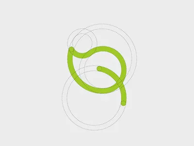 Vitality Green icon line logo onlyoly simple