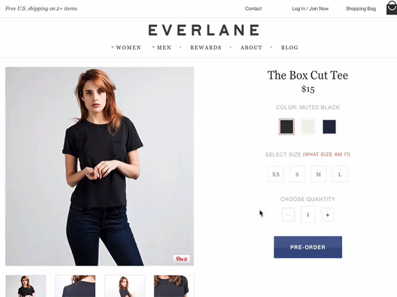 slide-in prompt animation everlane motion ui ux web