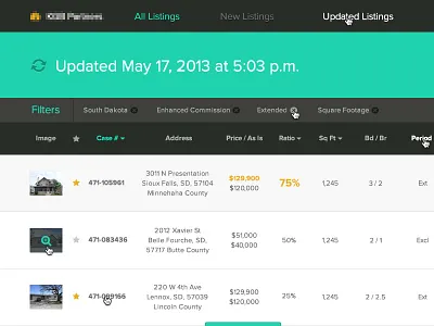 Dashboard dashboard flat interface list menu minimal navigation proxima nova simple ui