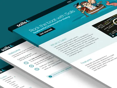 Sails Web Layouts branding dev framework mvc node.js sails