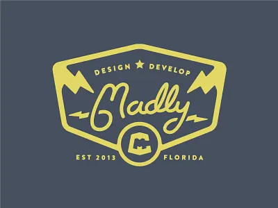 2nd Rejected Badge badge brand crest florida logo mark retro seal type vintage