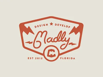 2nd Reject badge brand crest florida logo mark retro seal type vintage