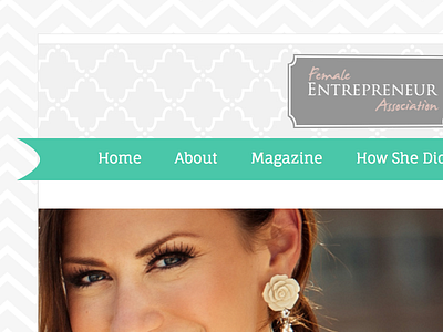 Female Entrepreneur Association - Attachment association colorful entrepreneur female feminine gray patterned pink teal