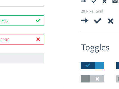 Toggles icons toggles ui