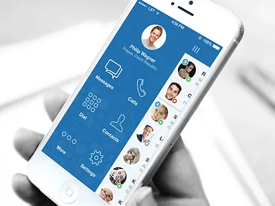Texxty Navigation application button chat icons ios iphone jan losert navigation outlines profile ui