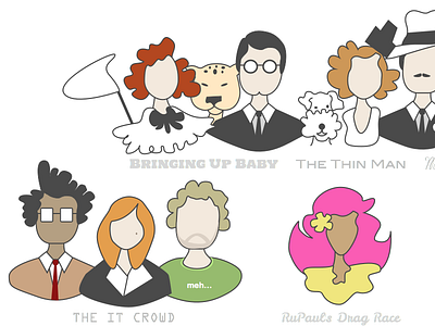 Infographic - Attachment 40s movies cary grant characters infographic katherine hepburn movie stars movies rupaul the it crowd tv shows william powell