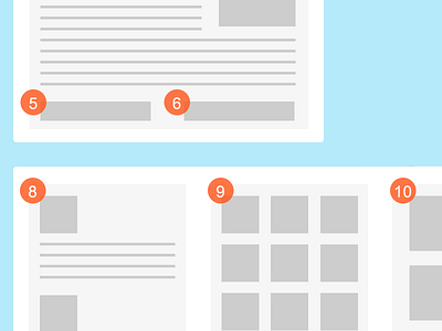 Wireframe IA clean flat grid ia information architecture ux web website wireframe