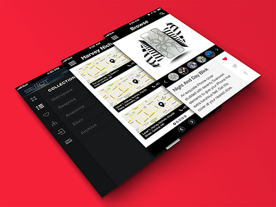 Final Screens - French luxury accessories brand app (UI/UX) 7 app colorful flat design ios ios7 iphone iphone app ui design ux design