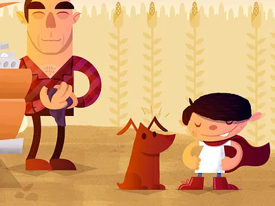 The Best Part in Man of Steel comic dog illustration kansas kid man of steel superman supes